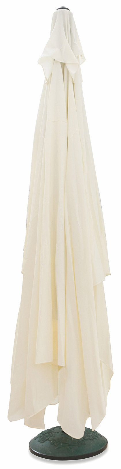 Ombrellone Rettangolare da Giardino 3x4 m Palo Ø48 mm in Alluminio Soriani Ecrù