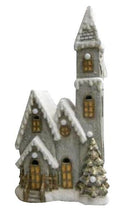 Casetta in Resina Innevata 31x62x20 cm con Led
