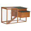 Pollaio con Nidificazione e Area di Corsa in Legno 168x110.5x101.5 cm 