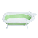 Vaschetta Bagnetto per Neonati Pieghevole Bianco e Verde 89x53.5x38 cm 