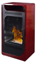 Stufa a Bioetanolo da Interno 94,5x50x32 cm 3,5kW Fiammetta Ventilata Bordeaux