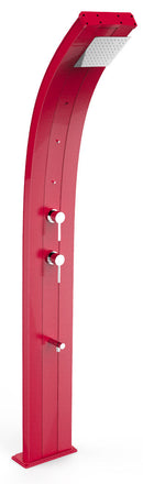 Doccia Solare da Giardino 40L Miscelatore Nebulizzatore e Lavapiedi Arkema Dada Cherry