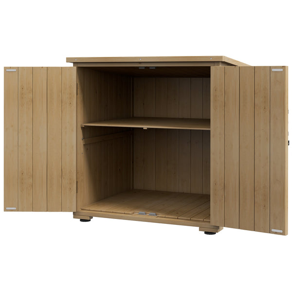 Armadio da Esterno con Ripiano Interno 77.5x88x90 cm in Legno di Abete acquista