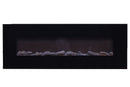 Camino Elettrico da Parete 152x55x13,8 cm 1500W Effetto Fiamma Sined Aprica Nero