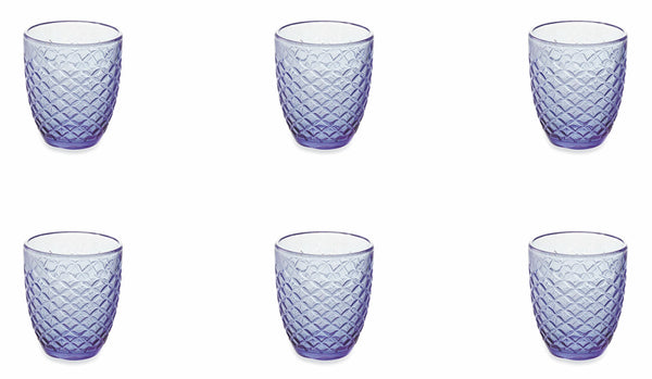 prezzo Set 6 Gläser Ø8,5x10 cm in Villa d'Este Home Tivoli Spiga Lila Glas