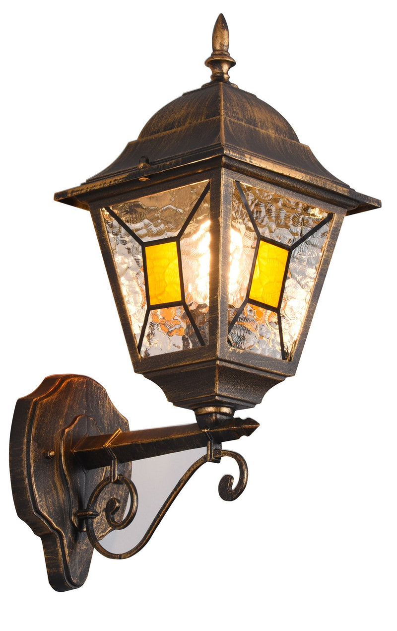 Applique da Esterno Attacco E27 in Alluminio Ruggine