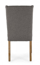 Set 2 Sedie 51x63x104h cm Columbia Grigio Bouclè 