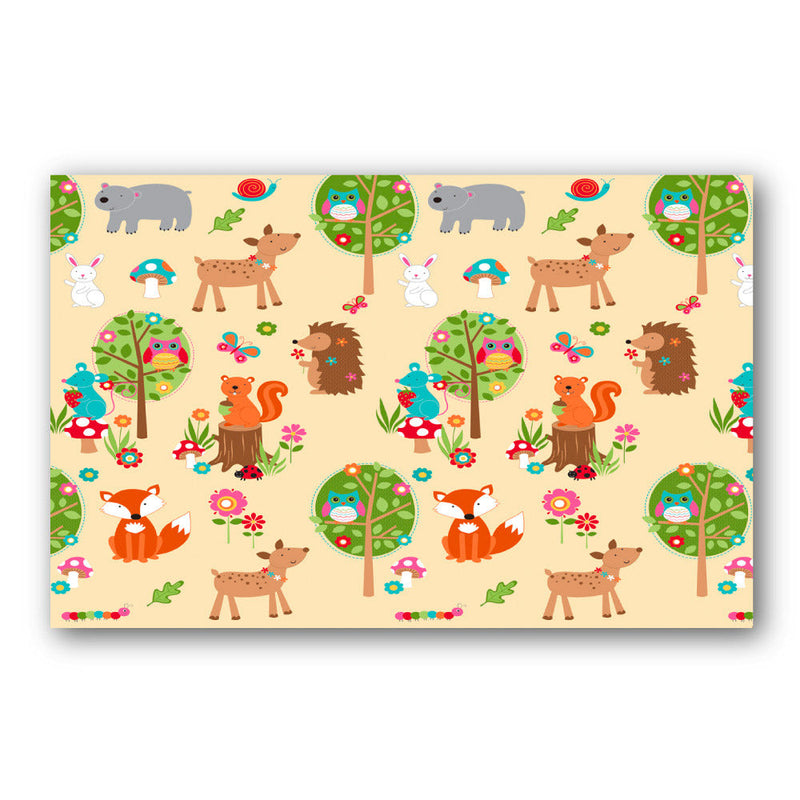 Tappeto Morbido per Bambini 150x120 cm Arrotolabile Multicolore