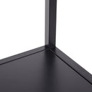 Libreria Scaffale 5 Ripiani in Metallo Nero 51x36x175 cm 