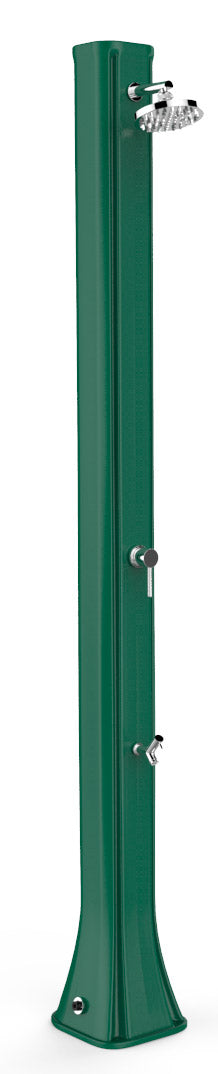 sconto Doccia Solare da Giardino 40L Miscelatore e Lavapiedi Arkema Big Happy Five Verde Scuro