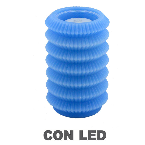 acquista LED-Kerzenlaterne blauer Brunnen cm Ø13,5xh20