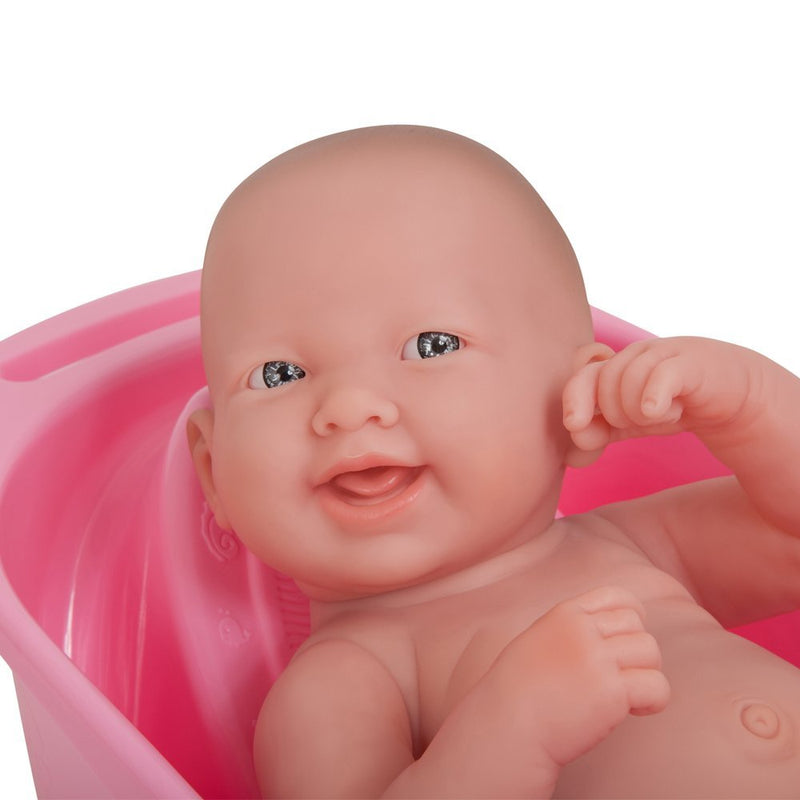 Bambola Bebè Neonato con Bagnetto e Accessori 36cm JC Toys