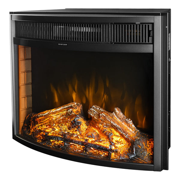 Camino Elettrico da Incasso 49,5x66x26 cm Effetto Fiamma 1500W Ararat Nero acquista