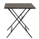 Tavolo Bristol 70x70x72 h cm in Acciaio Taupe Scuro