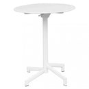 Tavolo Vega Ø60x74 h cm in Acciaio Bianco