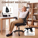 Sedia Ufficio Ergonomica 59x62x107-125 cm con Braccioli Ribaltabili Poggiatesta e Altezza Regolabili in Rete Traspirante Nero      