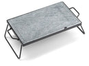 Pietra Ollare 30x40 cm con Supporto Pieghevole Ompagrill DS30/40/BLACK