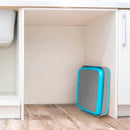 Vaschetta Bacinella Multiuso Pieghevole 30,5x30 cm 9 Litri con Tappo di Scarico in Silicone Blu