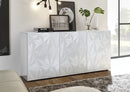 Mobile Buffet 3 Ante 180x42x84 cm in Legno TFT Praga Bianco Lucido