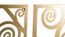 Pannello Albero della Vita Oro Set 3Pz 165x2x110 cm in Ferro Oro