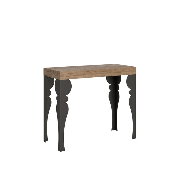acquista Consolle Allungabile 90-196x40x77 cm in Nobilitato Marrone
