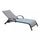 Malaga Stapelbare Garten-Sonnenliege 196,5 x 71 x 92,5 h cm in taubengrauem Aluminium