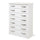 Cassettiera Settimino 75 111x76x42 cm bianco frassinato