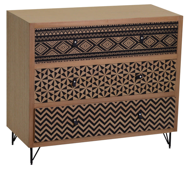 Kommode 3 Schubladen aus Holz Adami Budapest sconto