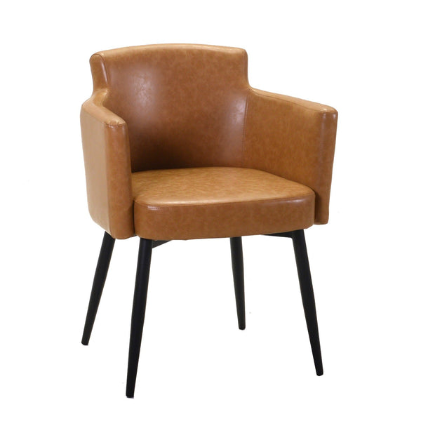 online Adami Gelber Kunstledersessel 56x58H76 cm