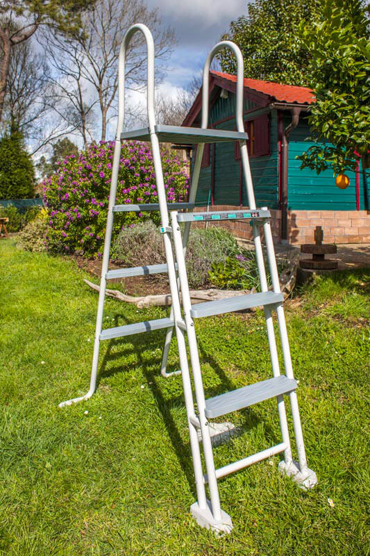 Piscina Ovale Fuori Terra 800x470xh132 cm in Acciaio e PVC Gre Atlantis