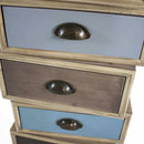 Cassettiera Colorado 40x36,5x99 h cm in Legno Multicolor