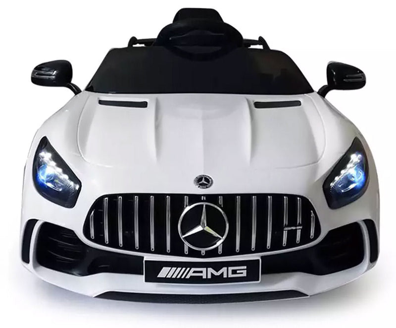 Macchina Elettrica per Bambini 12V con Licenza Mercedes GTR AMG Bianca