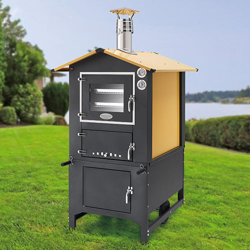 sconto Outdoor-Holzofen aus Stahl Fontana Forni Fornolegna 
