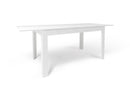 Tavolo Allungabile 140/00x80x75 cm Ossido Bianco e Ossido Bianco   
