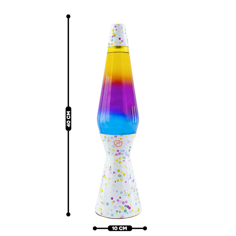 Lampada Lava Lamp 40cm Fantasia Bubbles Magma Multicolore