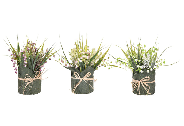 prezzo Set mit 6 künstlichen Maiglöckchenpflanzen mit Topf H 27,5 cm