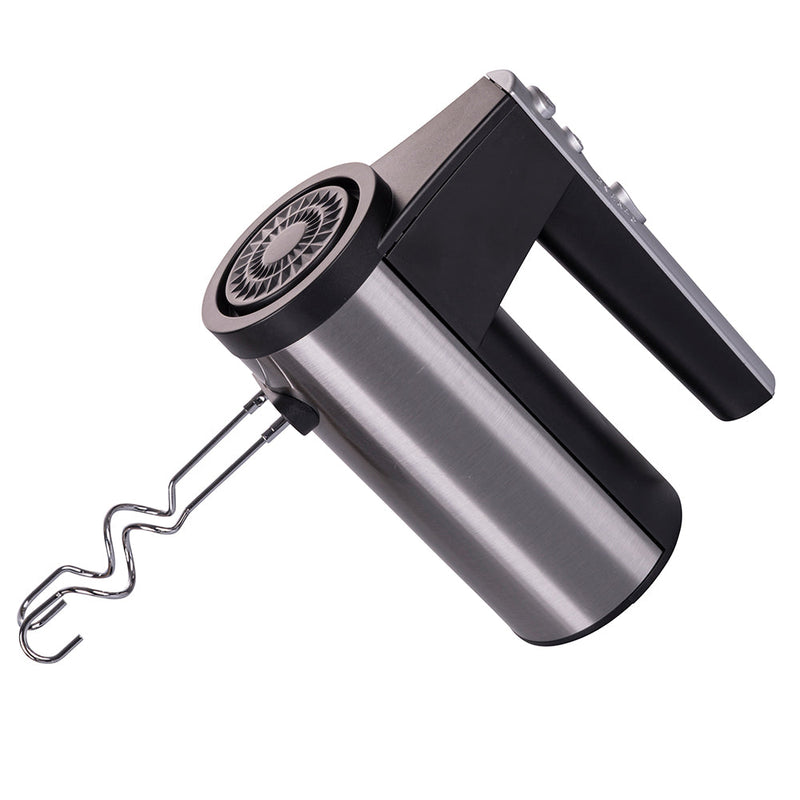 Sbattitore Elettrico Doppie Fruste 5 Velocità 300W Kooper Antonino Nero e Acciaio