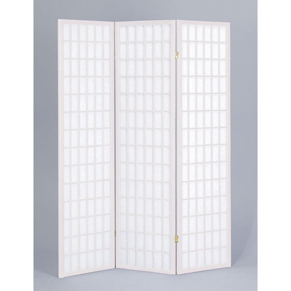 sconto Separè Trennwand aus Massivholz 130,5x178cm Fumer Asia White