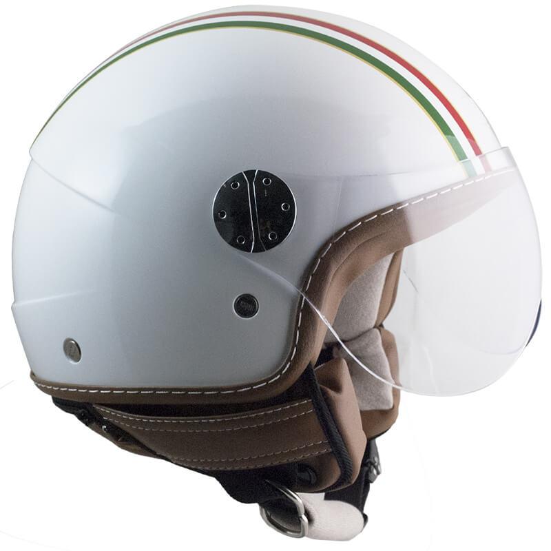Casco Jet per Scooter Visiera Sagomata CGM Italia 109I Bianco XS - (53 cm)