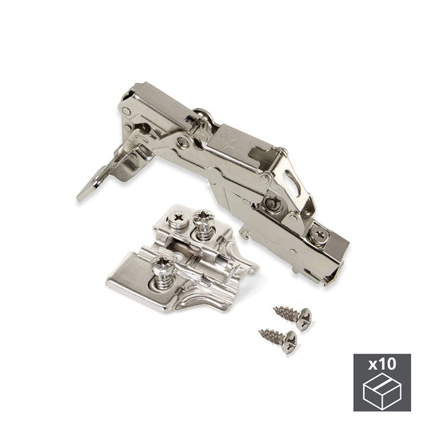 acquista Topfscharnier 35 mm Hoher Kragen Soft Closing 165º Euro Base 10 Stück Emuca