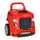 Spielzeug-LKW-Werkstatt für Kinder 40 x 39 x 47 cm mit 61 Zubehörteilen Rot