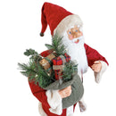 Pupazzo Babbo Natale H90 cm con Luci e Suoni Rosso e Crema