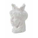 Set 2 Vasi Testa di Moro 12x12x19,5 cm  in Ceramica VdE Tivoli 1996 Sicilia