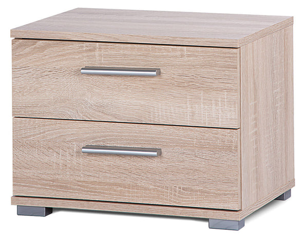 Fumer Frida Eiche Spanplatte Nachttisch 2 Schubladen sconto