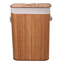 Cesto Portabiancheria bambù naturale cm 40x30xh57