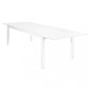 Tavolo Cuba Allungabile 220/280x100x75 h cm in Alluminio Bianco