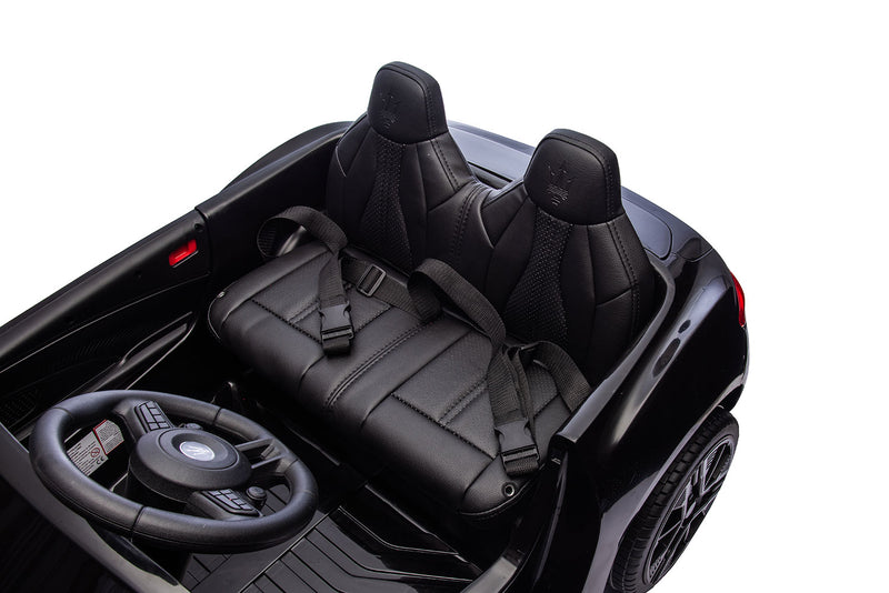 Macchina Elettrica per Bambini Licenza Maserati Folgore 12V Nero  