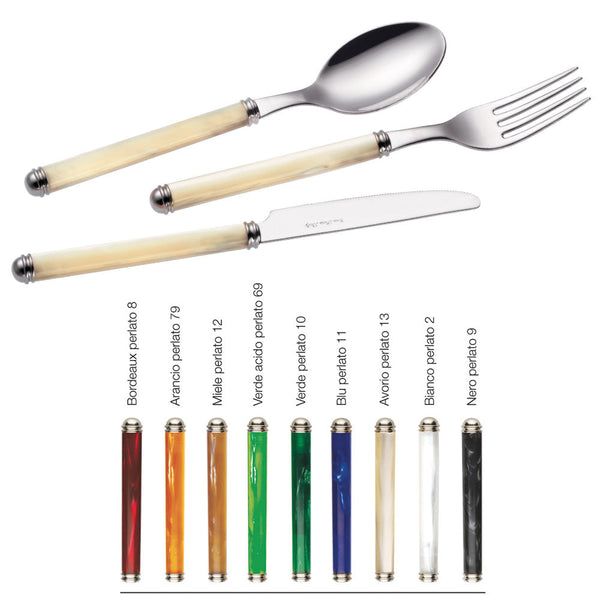 online Eme Perlato Line 24-teiliges Besteckset aus Edelstahl