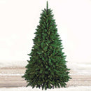 Albero di Natale New Tiffany Ø124x210 cm 1078 Rami Super Folto con Base a Croce in PVC Verde      