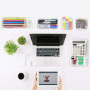 Set 25 Contenitori Organizer per Cassetti in Plastica Trasparente Divisorio Salvaspazio